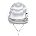 Legionnaire Flap Sun Hat - Grey Stripe on a white background