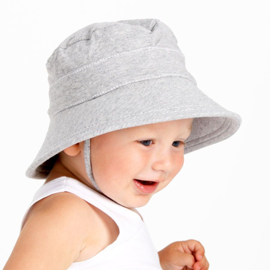 Classic Bucket Sun Hat - Grey Marle