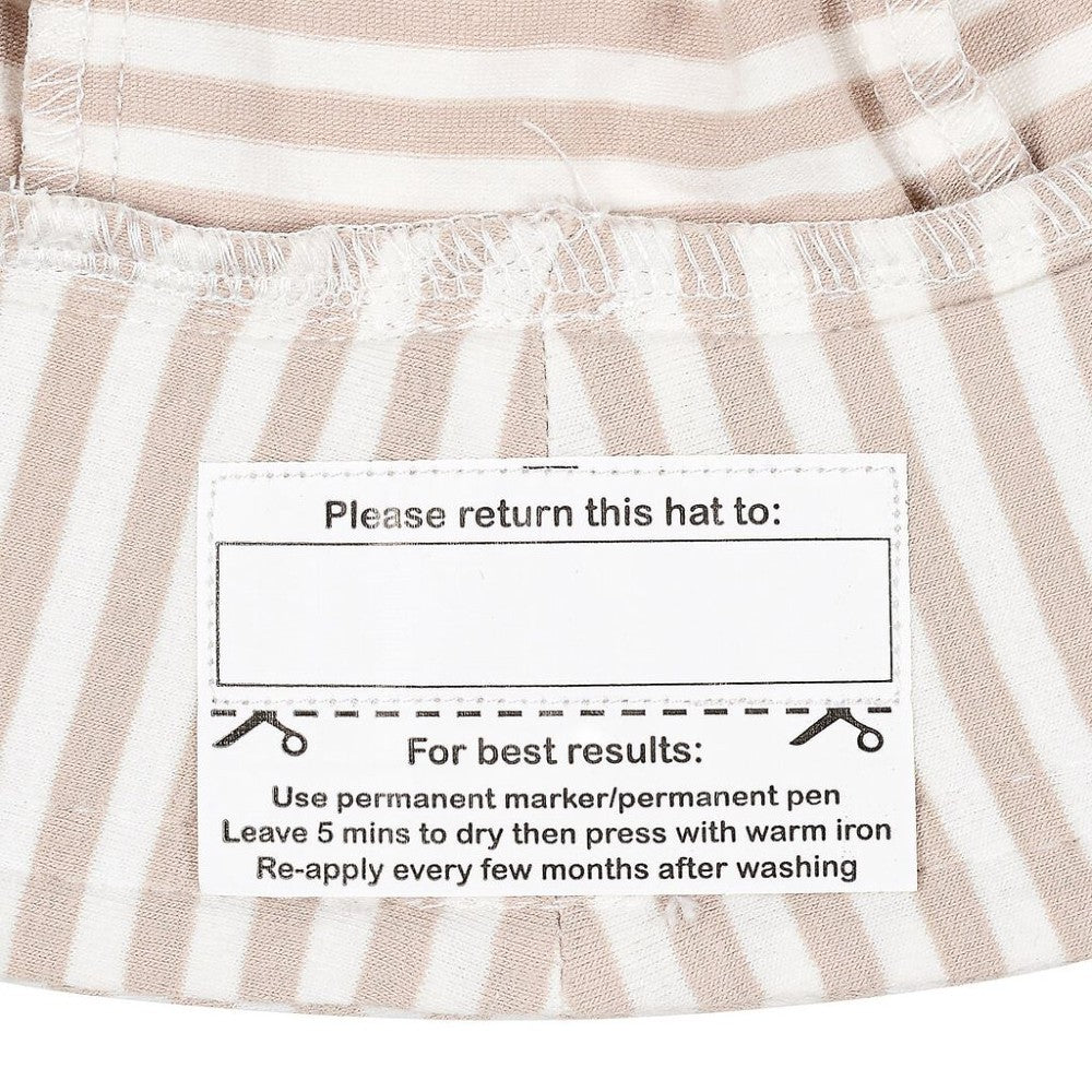 Classic Bucket Sun Hat - Natural Stripe