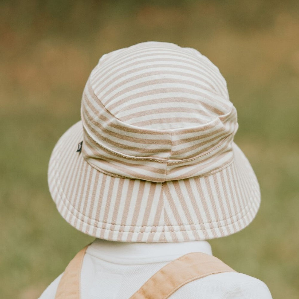 Classic Bucket Sun Hat - Natural Stripe