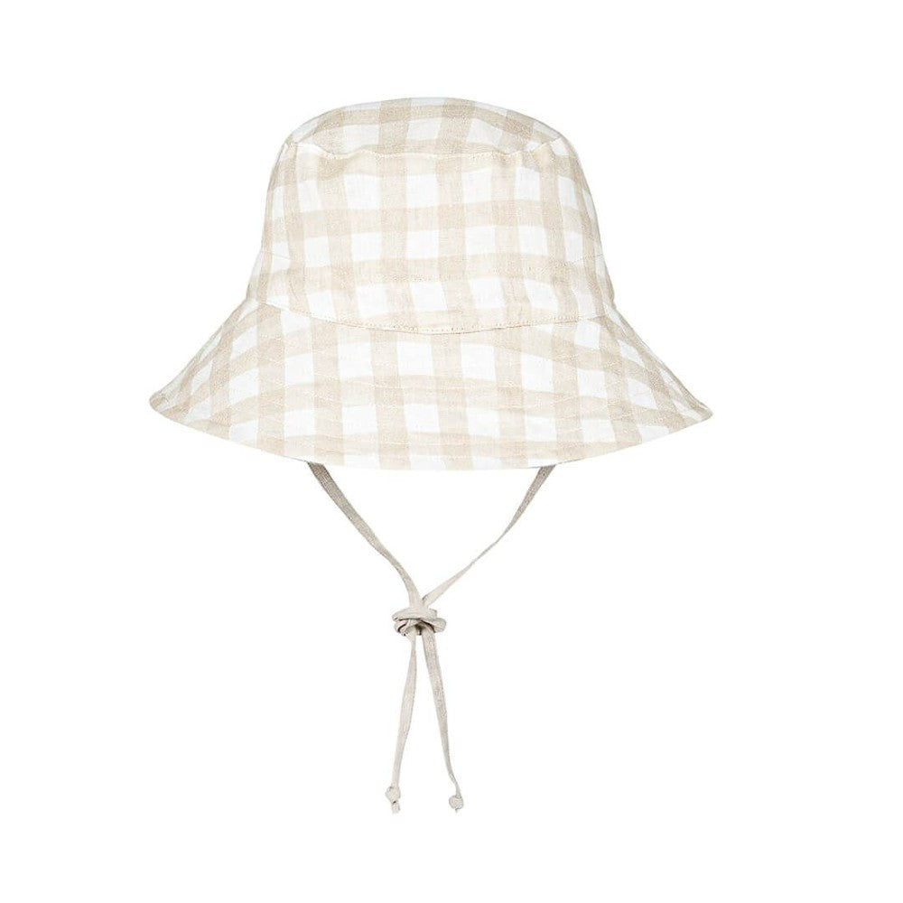 Explorer Classic Bucket Sun Hat - Flynn/Flax on a white background