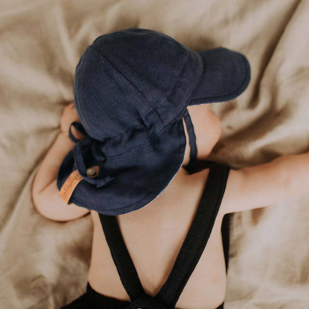 Lounger Legionnaire Reversible Flap Sun Hat - Charlie/Indigo
