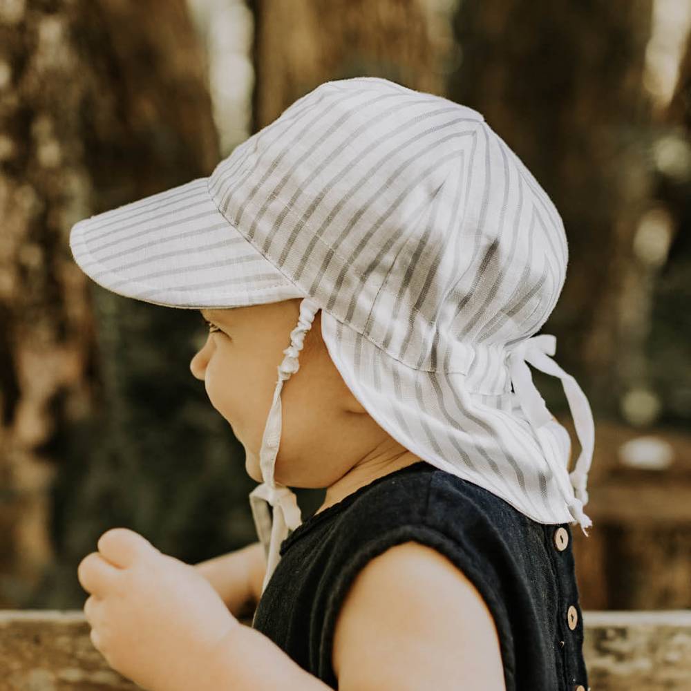 Lounger Legionnaire Reversible Flap Sun Hat - Finley/Blanc