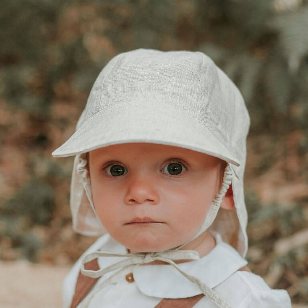 Lounger Legionnaire Reversible Flap Sun Hat - Flynn/Flax