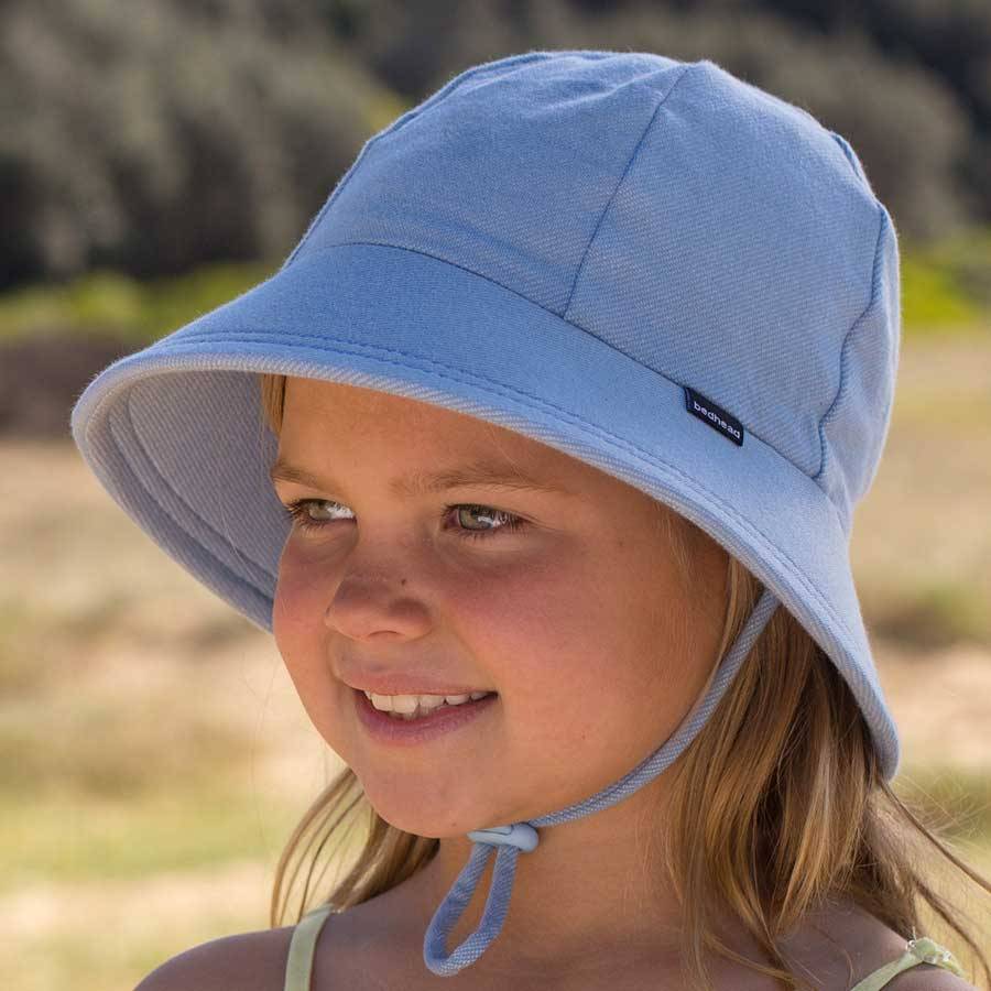 Ponytail Bucket Sun Hat - Chambray
