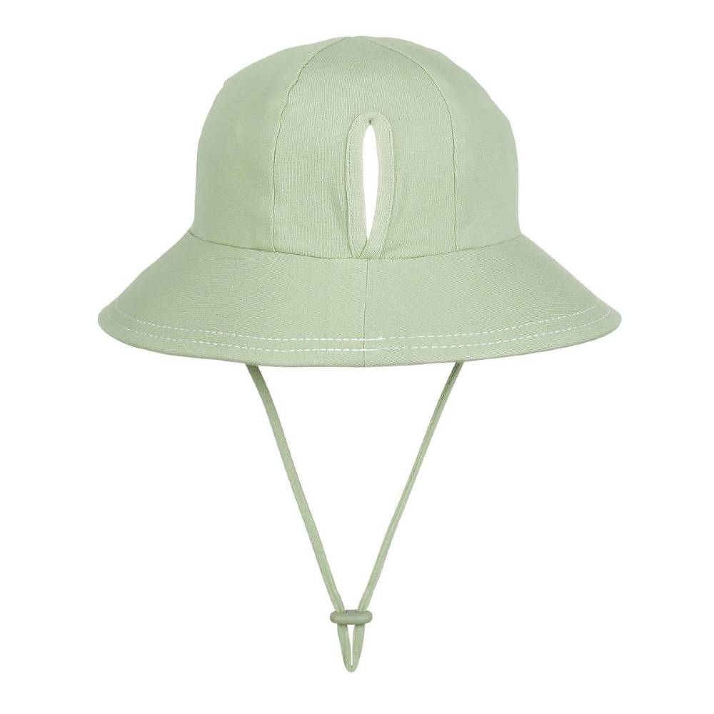 Ponytail Bucket Sun Hat - Khaki
