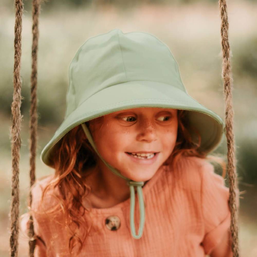 Ponytail Bucket Sun Hat - Khaki