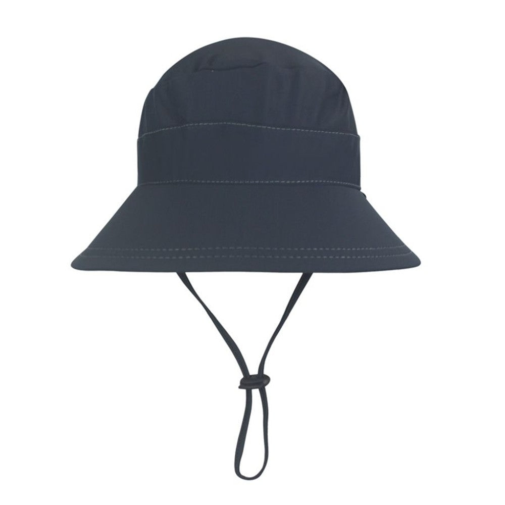 Swim Bucket Sun Hat - Slate on a white background