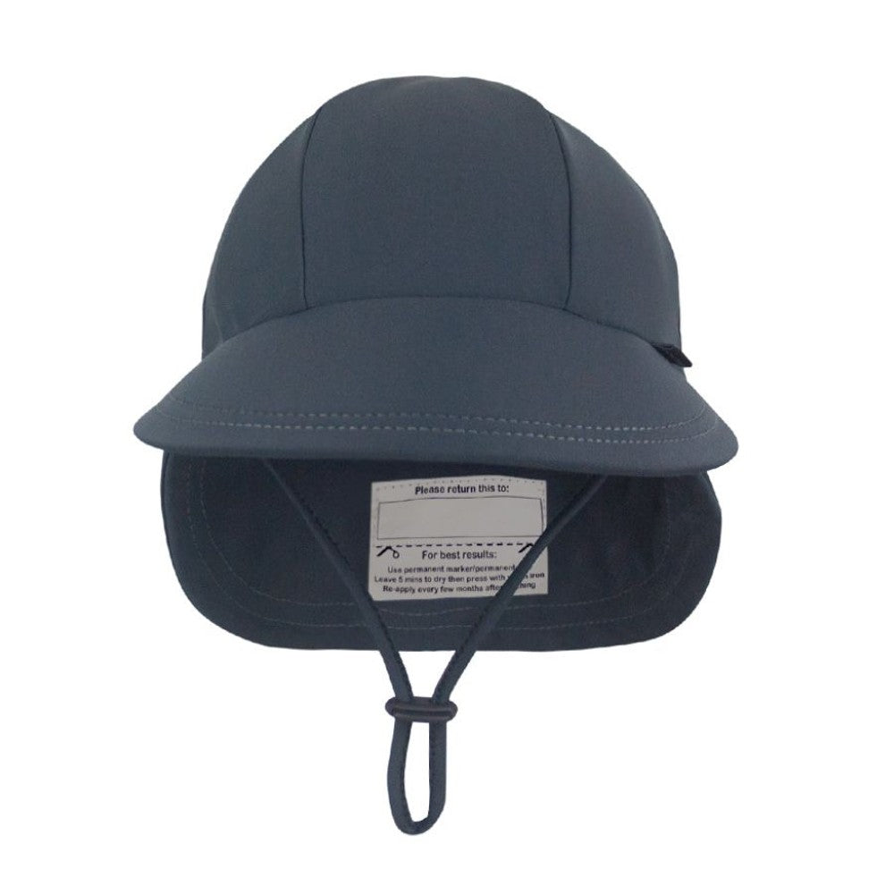Swim Legionnaire Sun Hat - Slate on a white background