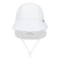 Swim Legionnaire Sun Hat - White on a white background