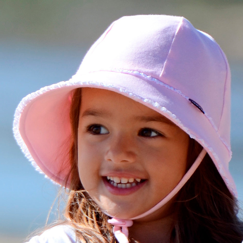 Ruffle Bucket Sun Hat - Blush