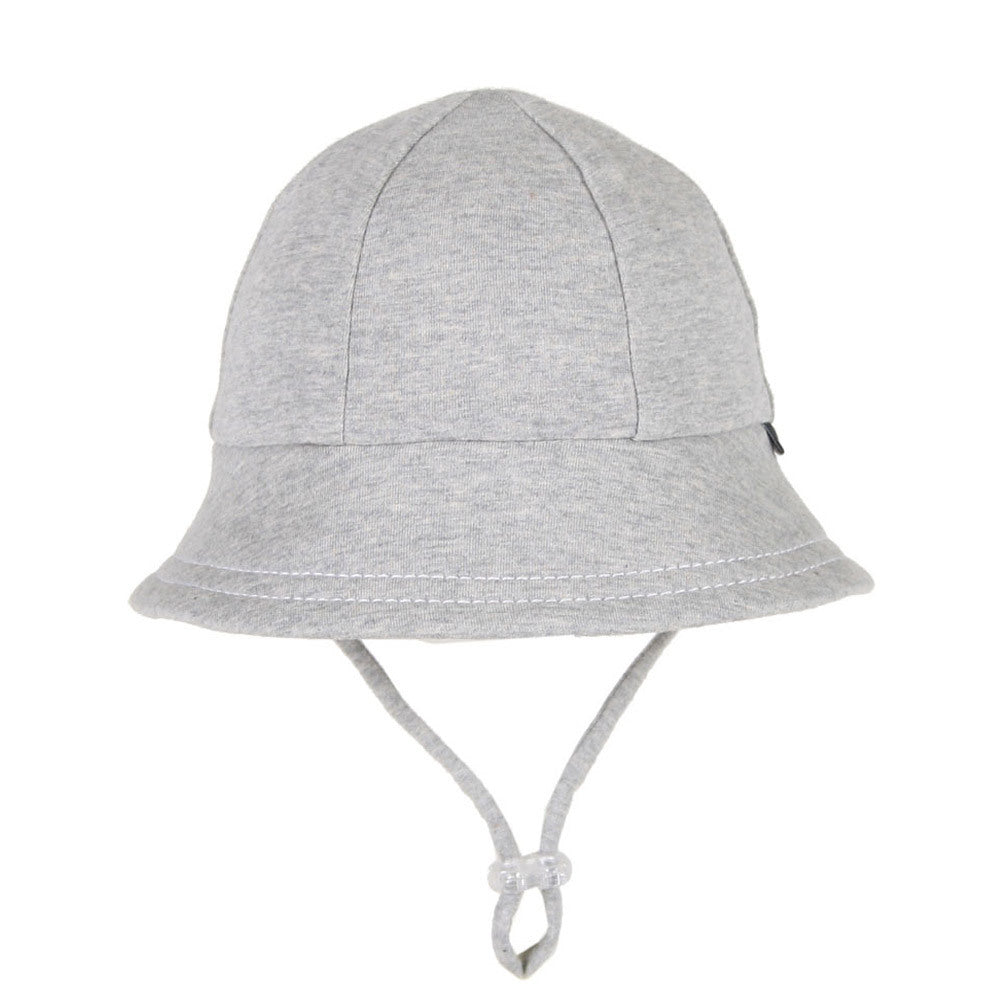 Toddler Bucket Sun Hat - Grey Marle on a white background