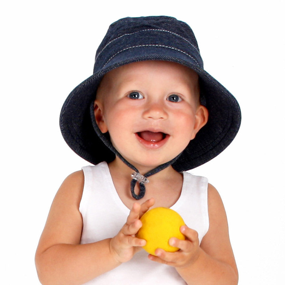 Classic Bucket Sun Hat - Denim