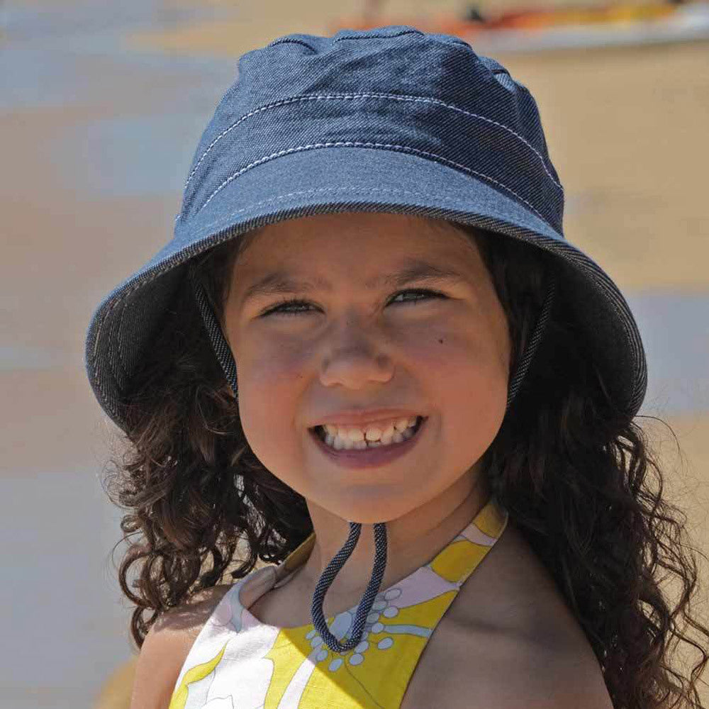 Classic Bucket Sun Hat - Denim