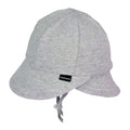 Legionnaire Flap Sun Hat - Grey Marle on a white background