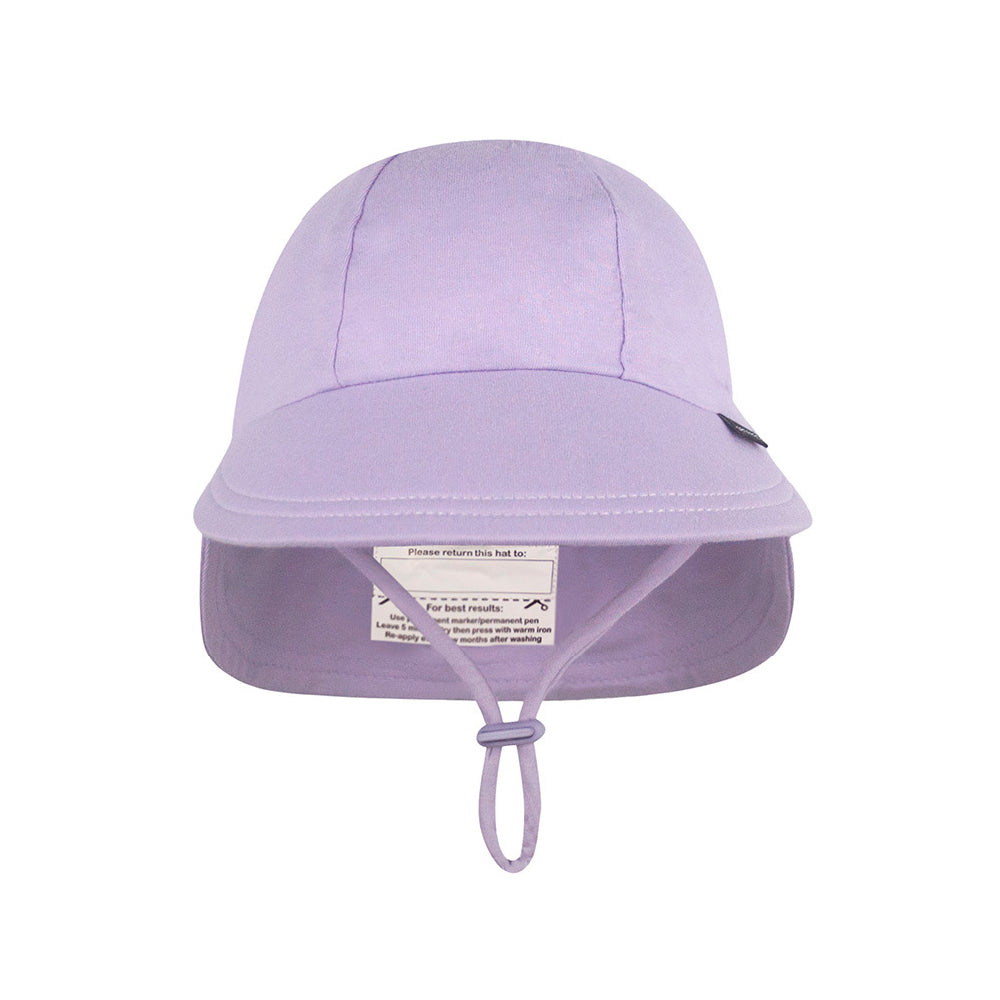 Legionnaire Flap Sun Hat - Lilac on a white background