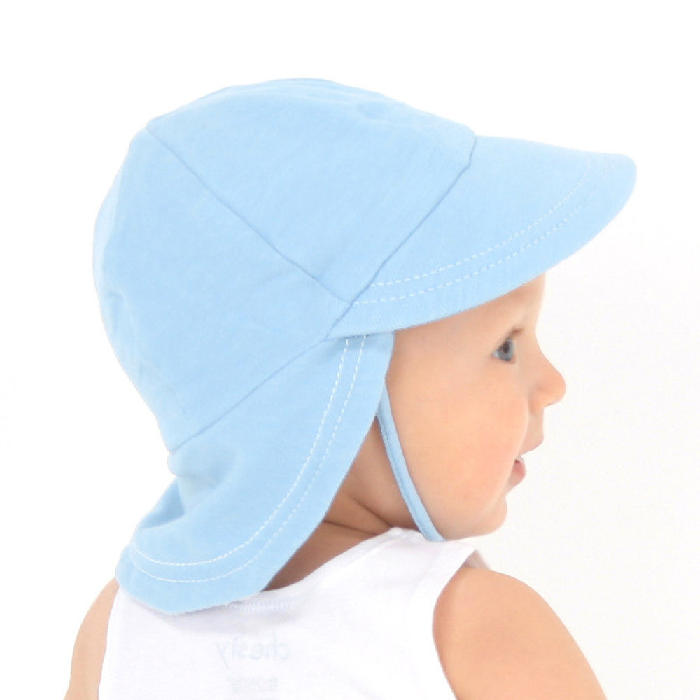 Legionnaire Flap Sun Hat - Baby Blue