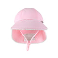 Ruffle Legionnaire Sun Hat - Blush on a white background