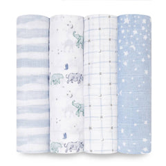 Classic Muslin Swaddles 4pk - Rising Star