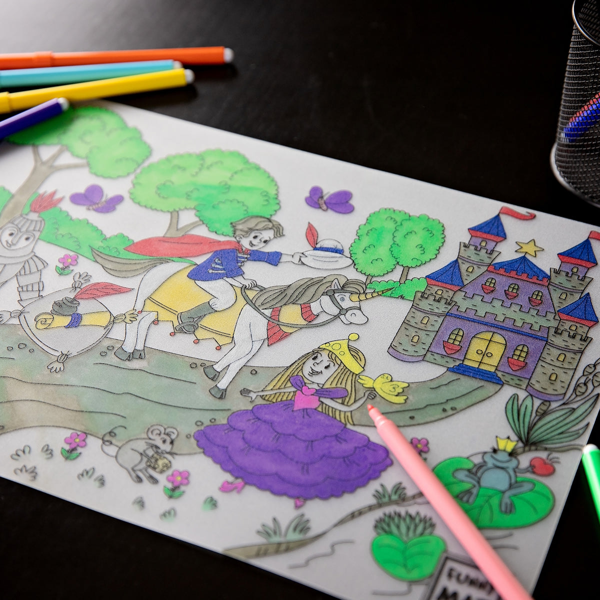 Reusable Colouring Mat - Princess