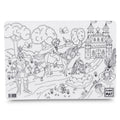 Reusable Colouring Mat - Princess on white background