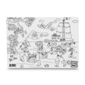 Reusable Colouring Mat - Pirates on a white background