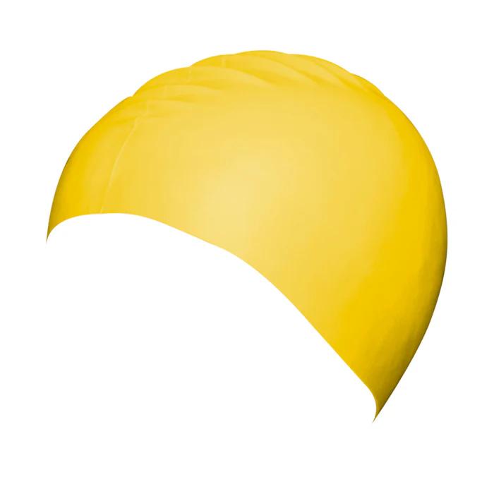 Junior Silicone Swim Cap - Yellow