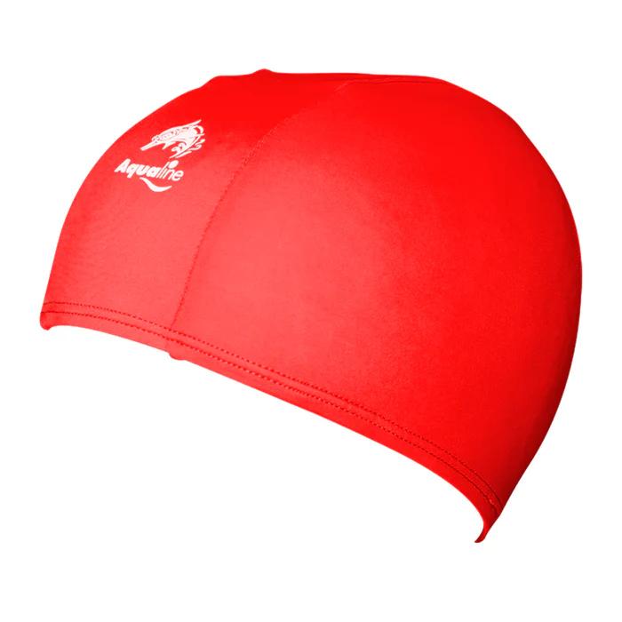 Junior Lycra Swim Cap - Red