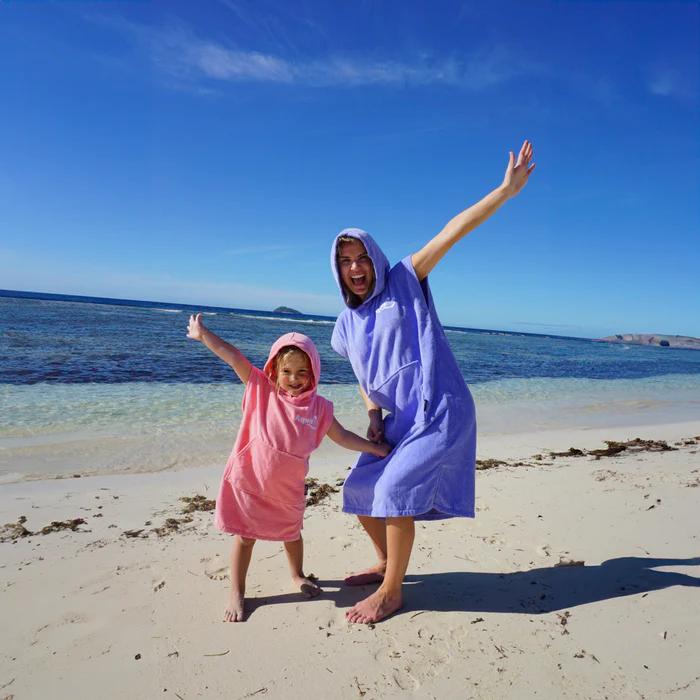 Toddler Hooded Poncho Towel - Pink