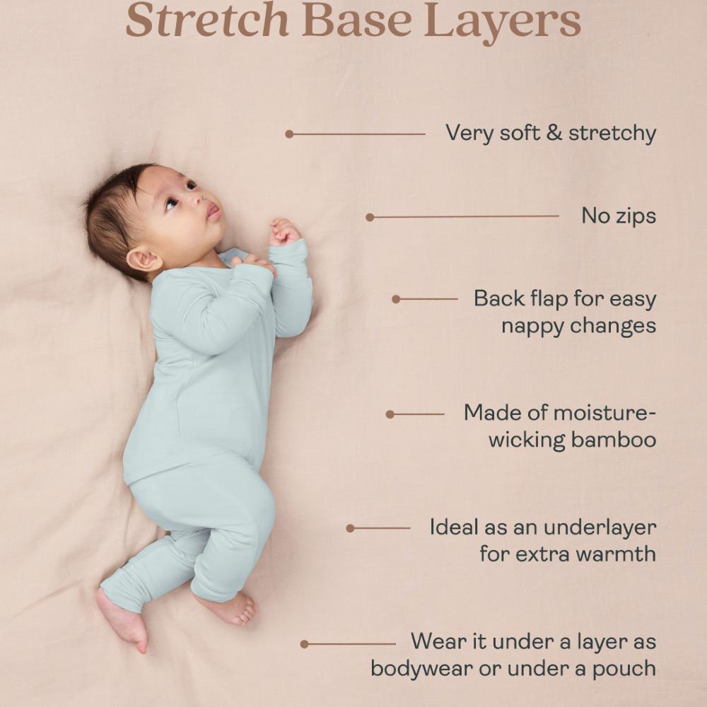 0.2 tog Stretch Base Long Sleeve Layer - Biscuit
