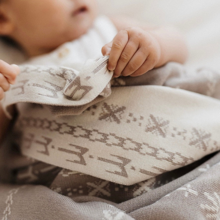 Alofa Pepe Blanket - Pebble