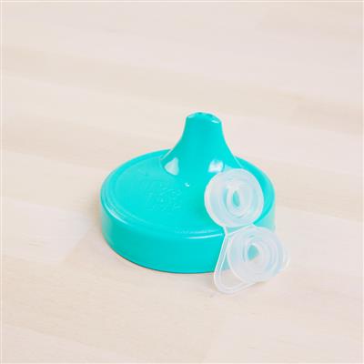 A Aqua Re-Play No-Spill Cup Lid Only - Aqua on a white background