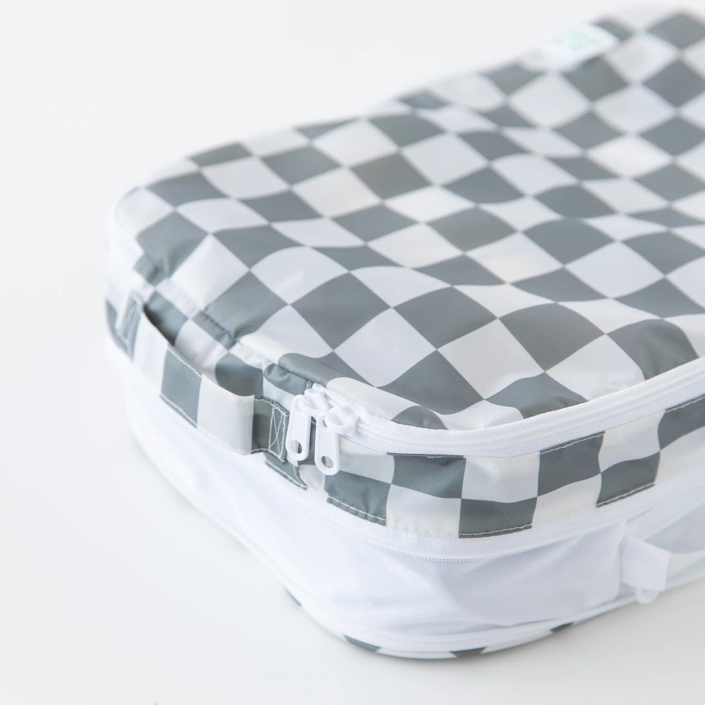 Packing Cube 2pk - Charcoal Check
