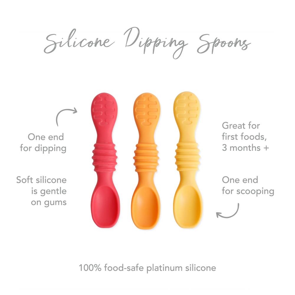 Silicone Spoons 3pk - Taffy - Grey