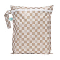 Bumkins wet bag with a sand check design on a white background