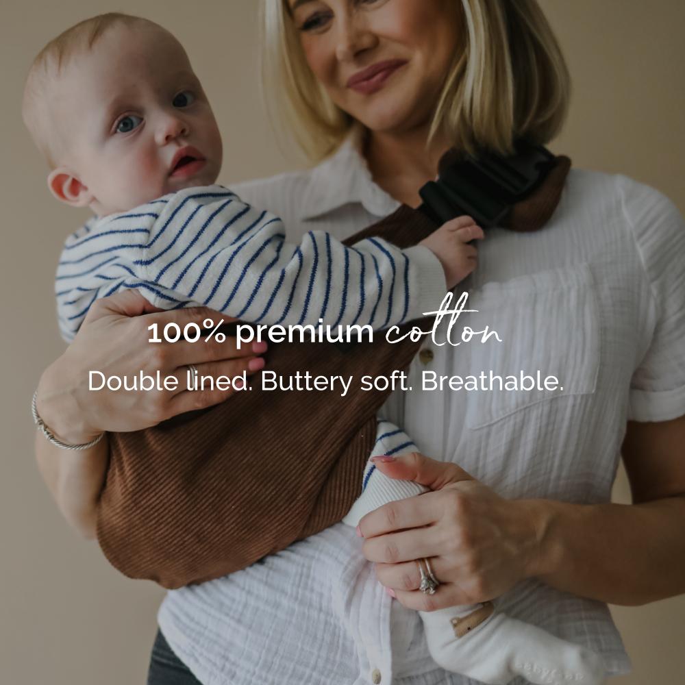 Buddy Toddler Hip Carrier - Brown Cord