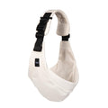 oat Boba Buddy toddler sling carrier with black straps on a white background
