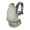Green linen Willow Boba X baby carrier on a white background