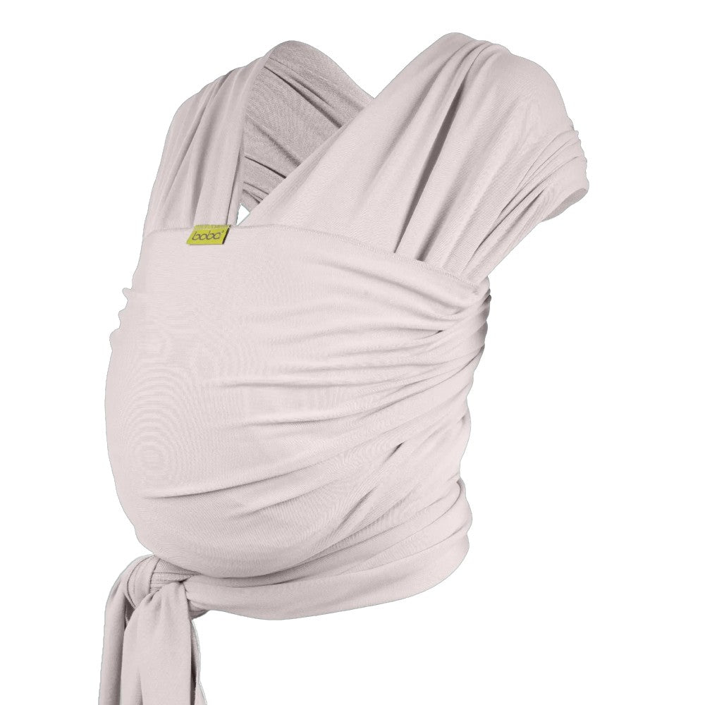 Stone organic bamboo viscose baby wrap carrier on a white background