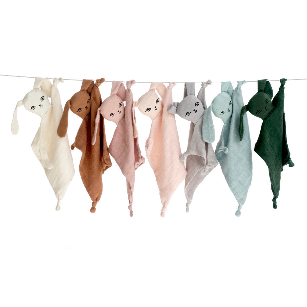 Muslin Bunny Comforter - Olive