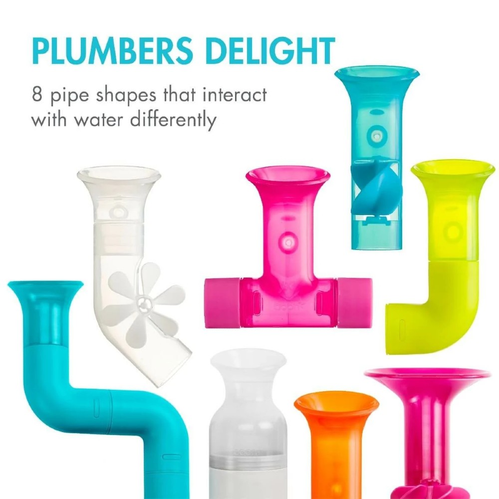 Bath Toy Bundle - Pipes, Tubes & Cogs