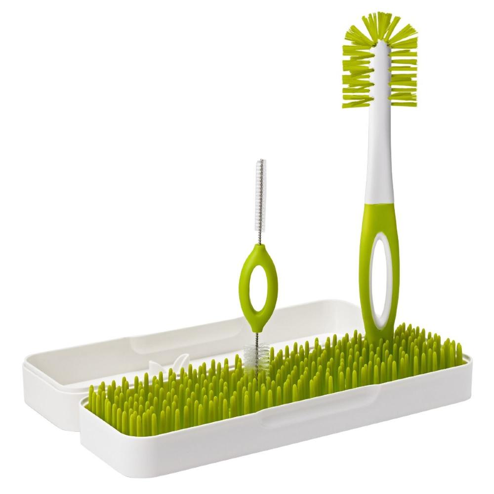 Trip Travel Drying Rack & Bottle Brushes - Green