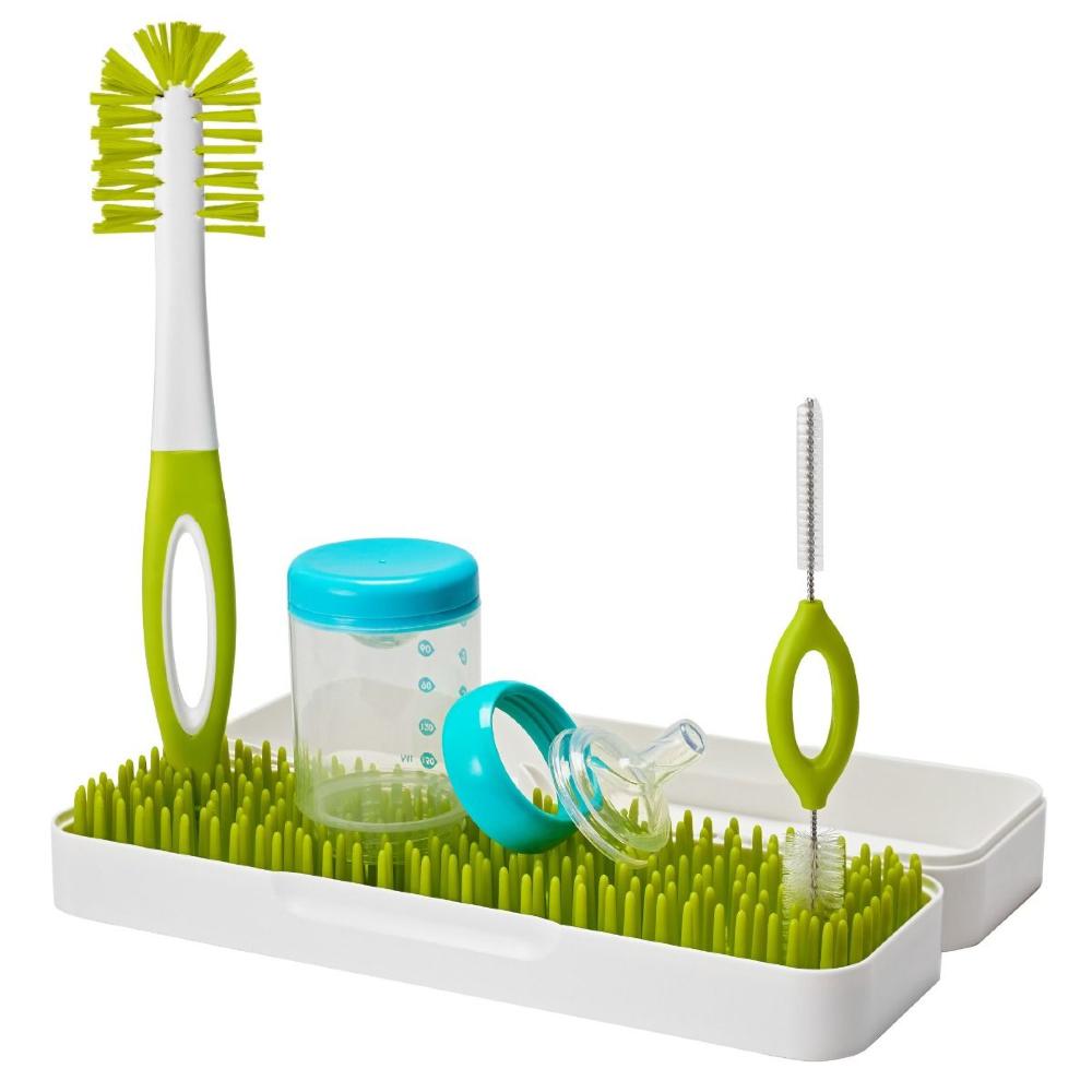 Trip Travel Drying Rack & Bottle Brushes - Green