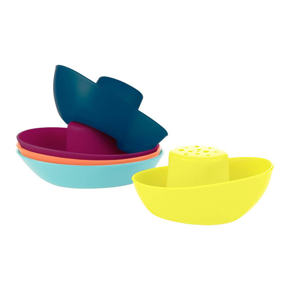 Fleet Stacking Boats 5pc - Navy/Yellow