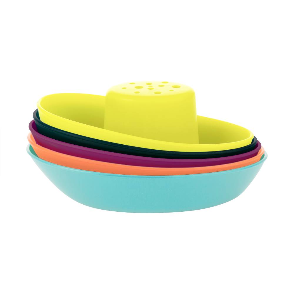 Fleet Stacking Boats 5pc - Navy/Yellow