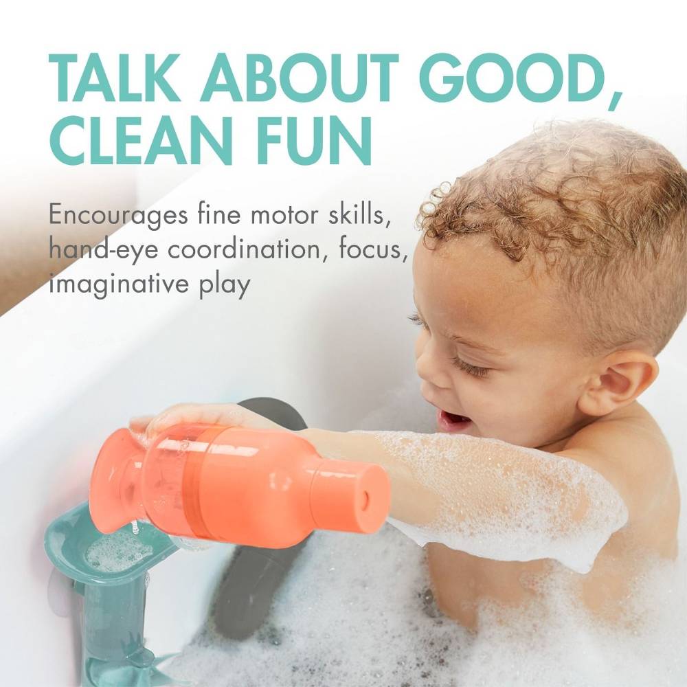 Tubes Bath Toy - Coral/Multi