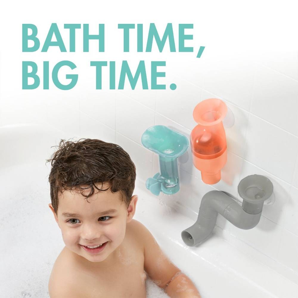 Tubes Bath Toy - Coral/Multi