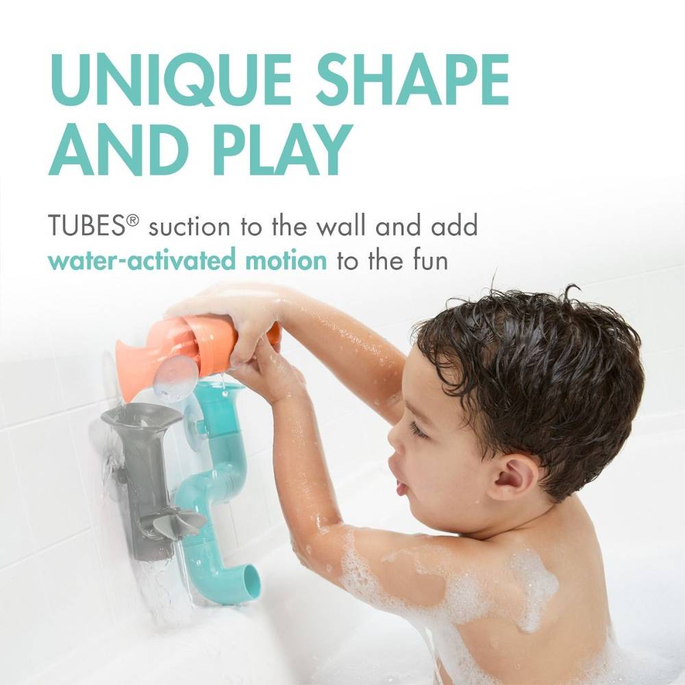 Tubes Bath Toy - Coral/Multi