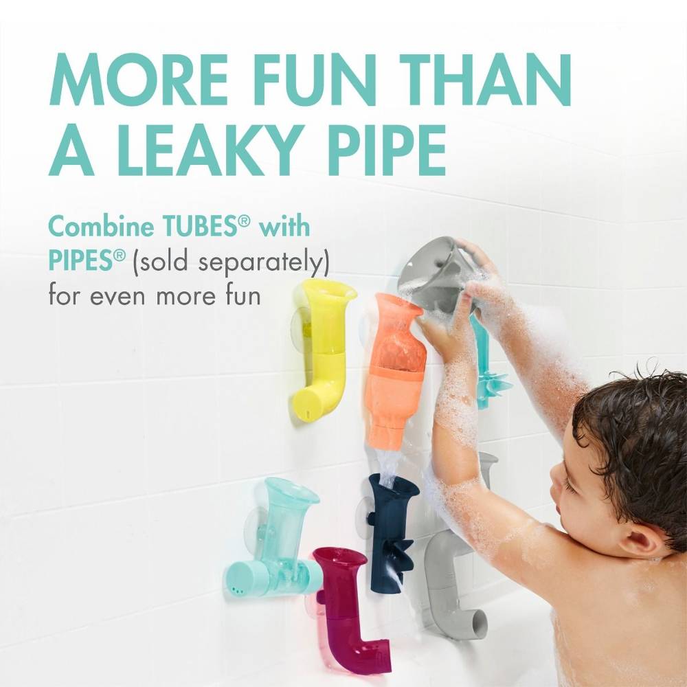 Tubes Bath Toy - Coral/Multi
