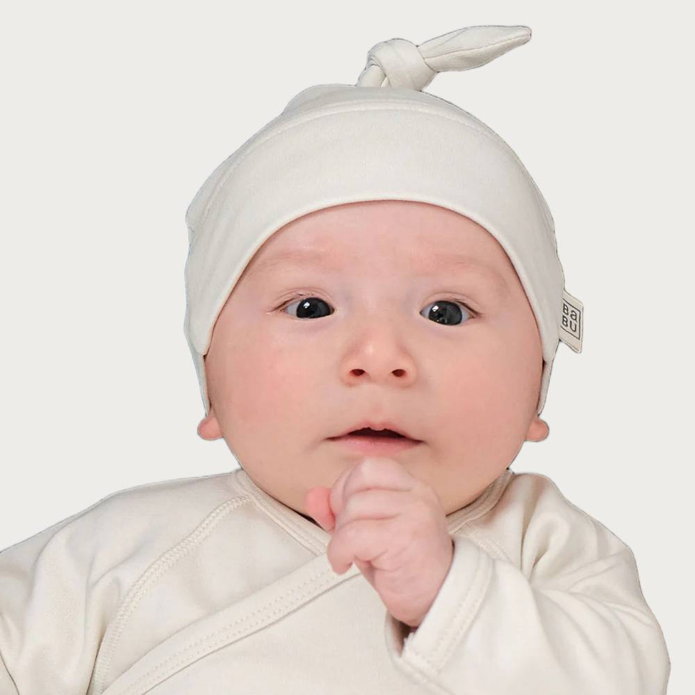 Cotton Knotted Beanie - Petal